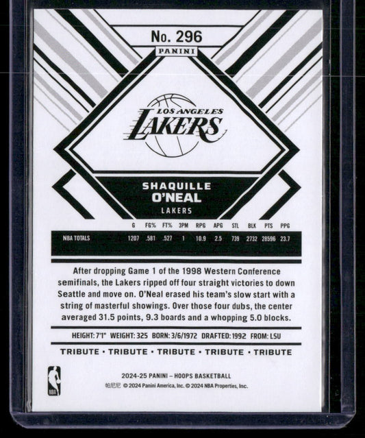 2024-25 Hoops #296 Shaquille O'Neal