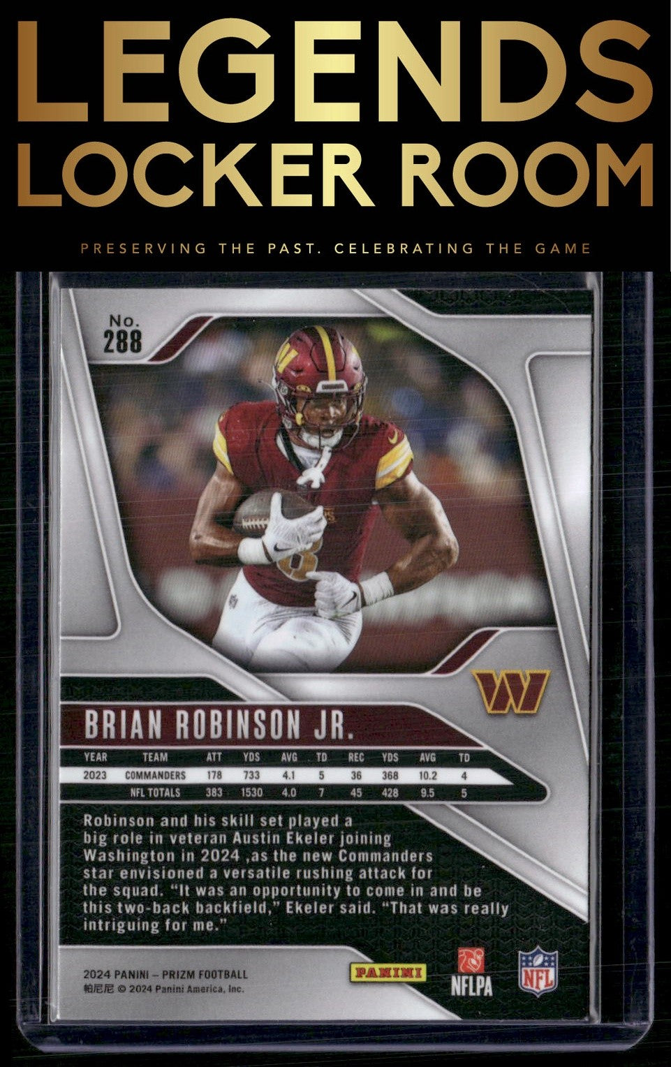 2024 Panini Prizm #288 Brian Robinson Jr.