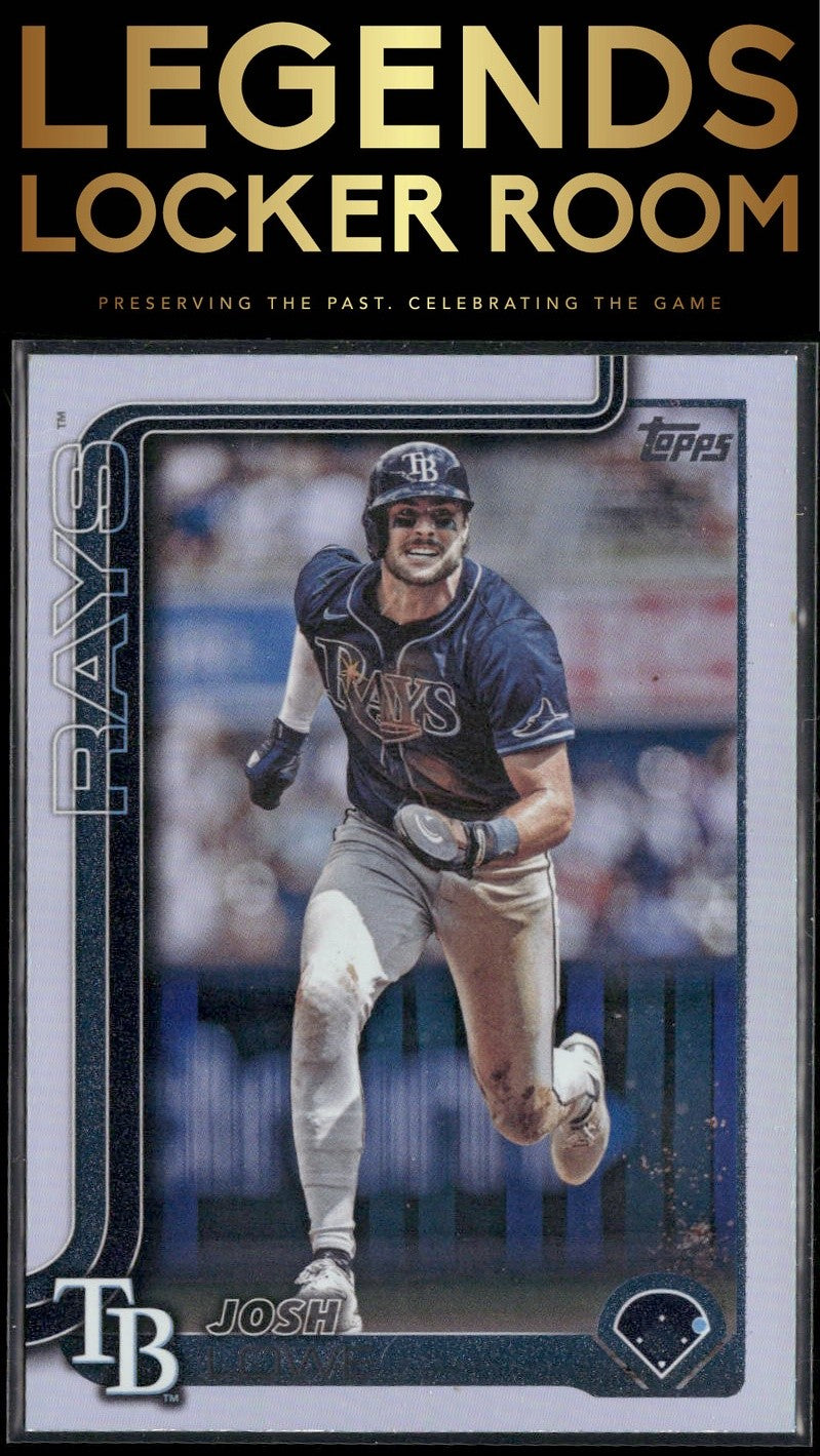 2025 Topps #497 Josh Lowe Rainbow Foil