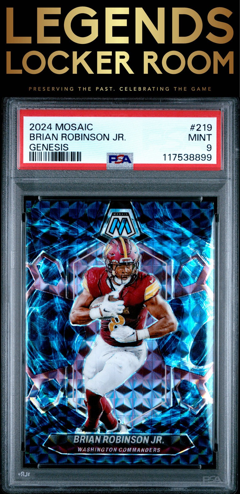 2024 Panini Mosaic #219 Brian Robinson Jr. Genesis PSA 9