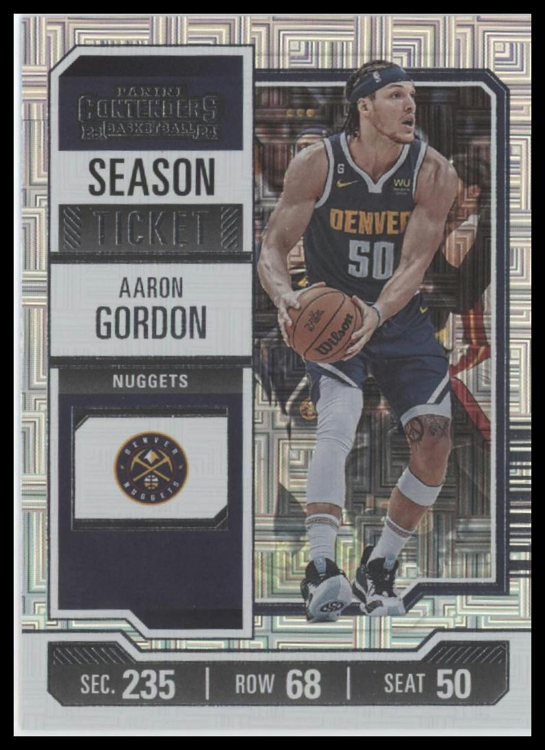 2023-24 Panini Contenders #47 Aaron Gordon Season Ticket Premium Edition