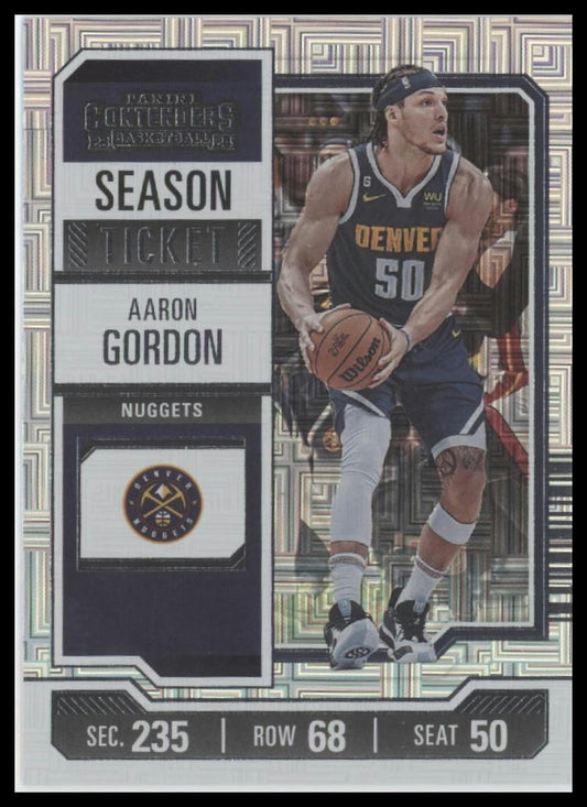 2023-24 Panini Contenders #47 Aaron Gordon Season Ticket Premium Edition