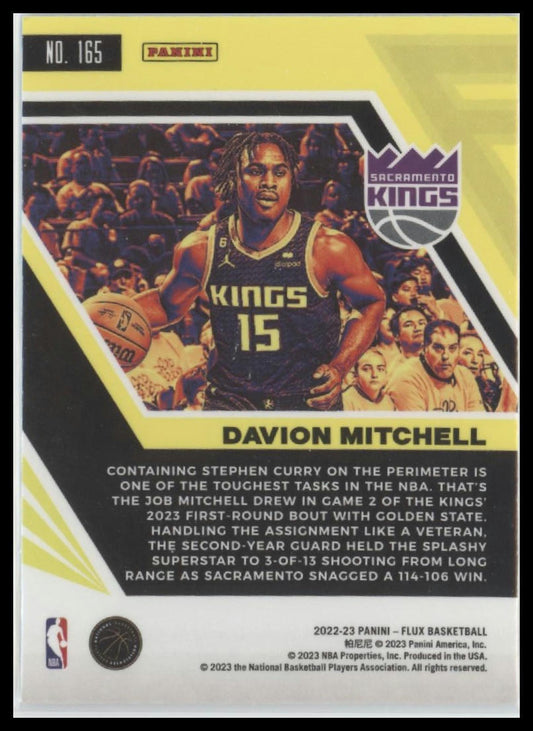2022-23 Panini Flux #165 Davion Mitchell