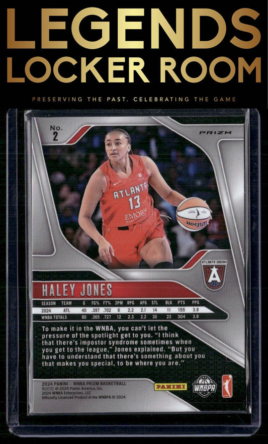 2024 Panini Prizm WNBA #2 Haley Jones Silver Prizms