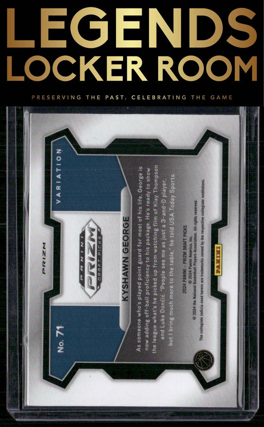 2024 Panini Prizm Draft Picks #71b Kyshawn George Prizms Silver