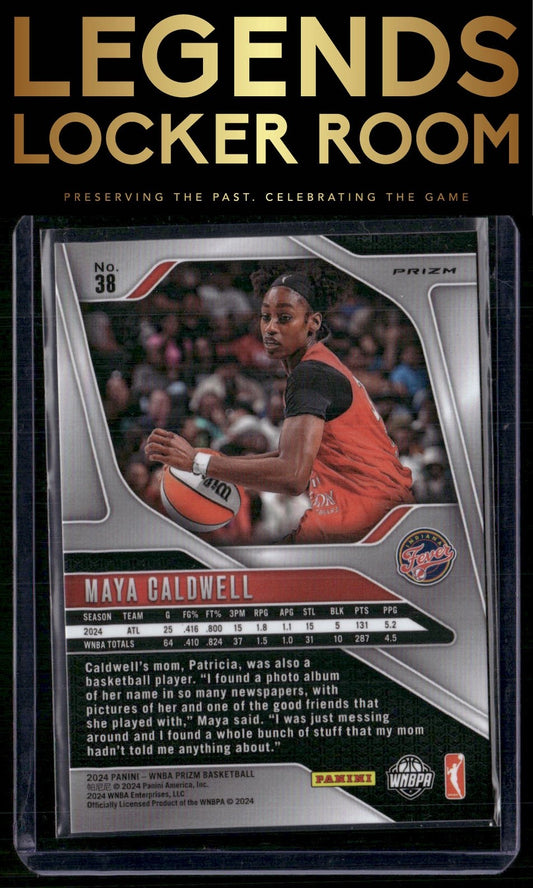 2024 Panini Prizm WNBA #38 Maya Caldwell Silver Prizms