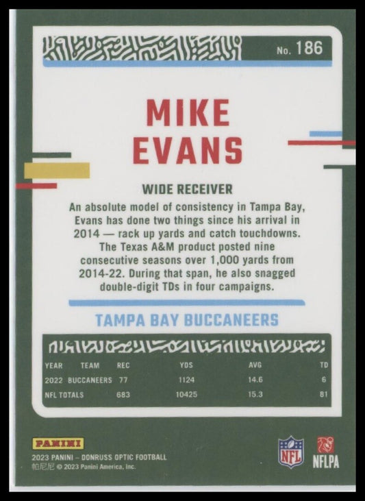 2023 Donruss Optic #186 Mike Evans
