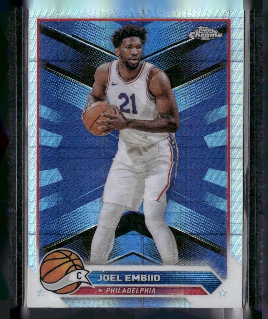 2023-24 Topps Chrome #100 Joel Embiid Refractors