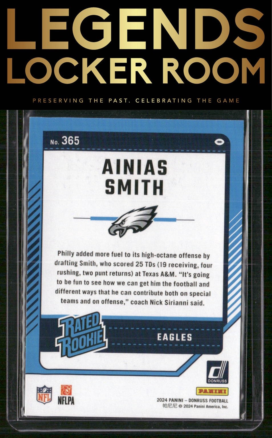 2024 Donruss #365 Ainias Smith
