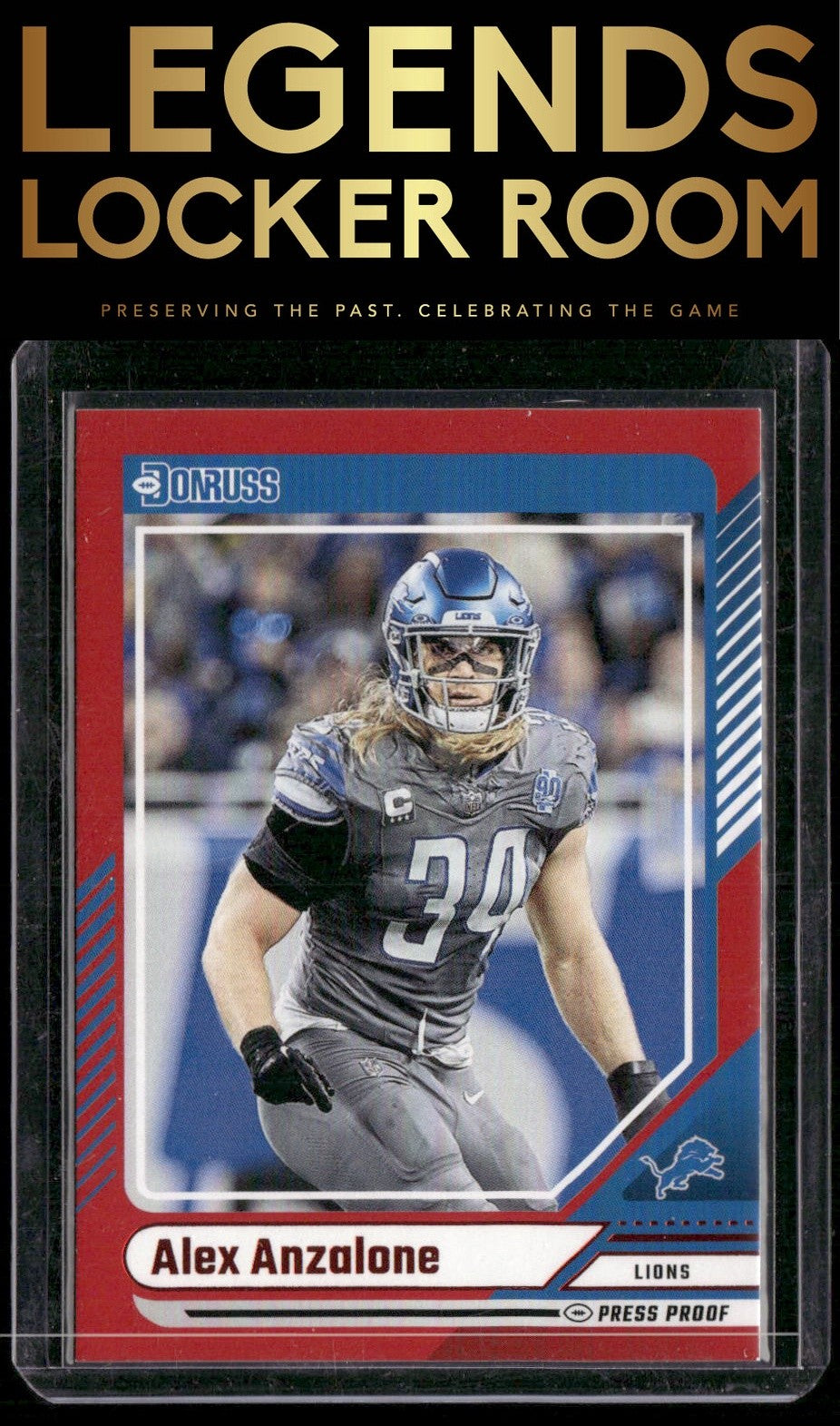 2024 Donruss #81 Alex Anzalone Press Proof Red