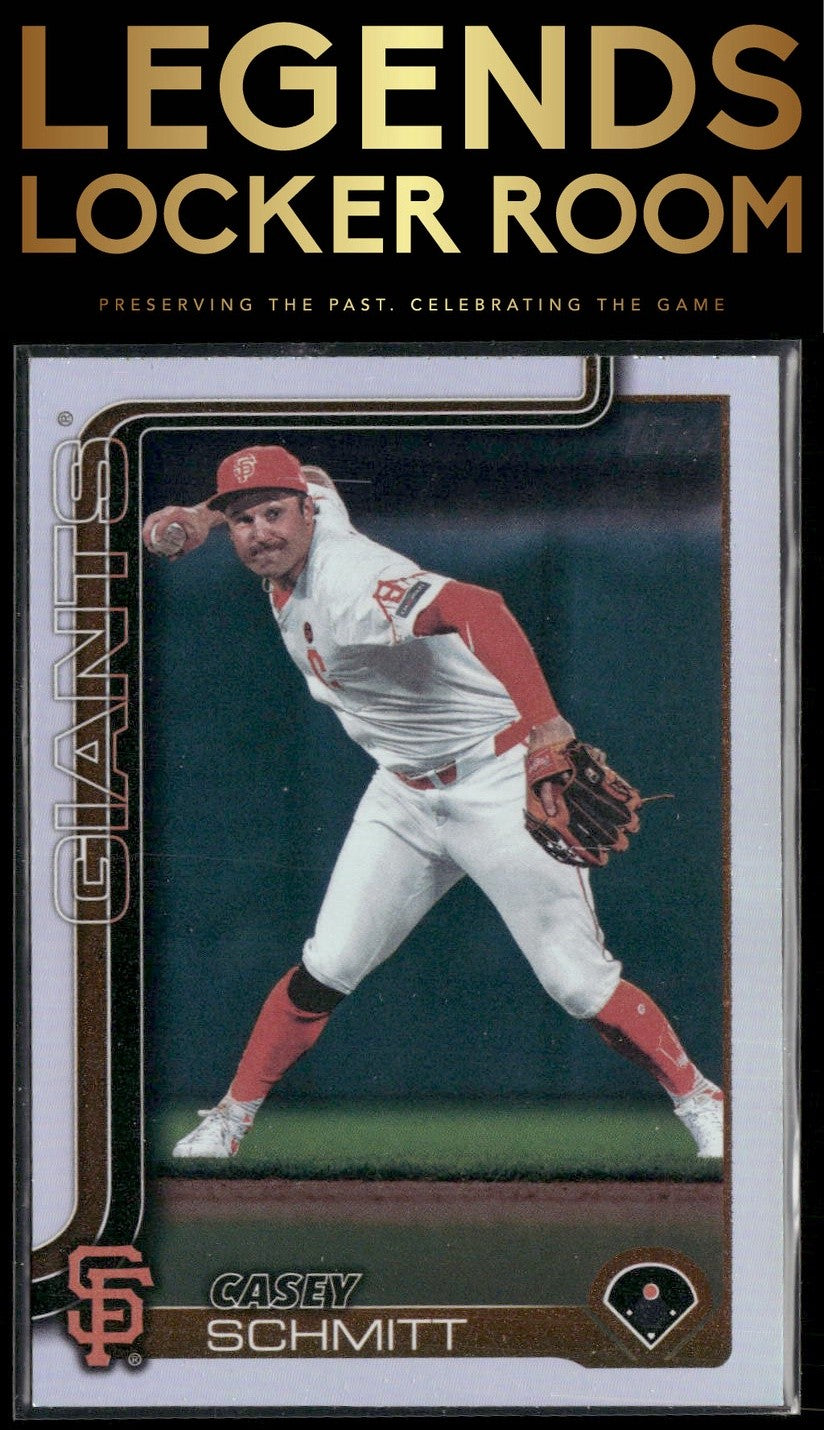 2025 Topps #495 Casey Schmitt Rainbow Foil