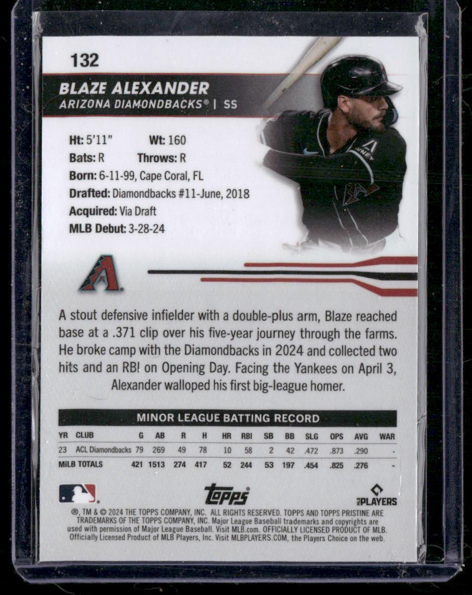 2024 Topps Pristine #132 Blaze Alexander