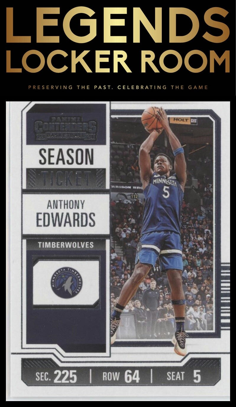 2023-24 Panini Contenders #62 Anthony Edwards Season Ticket Retail