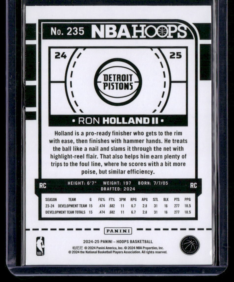 2024-25 Hoops #235 Ron Holland II