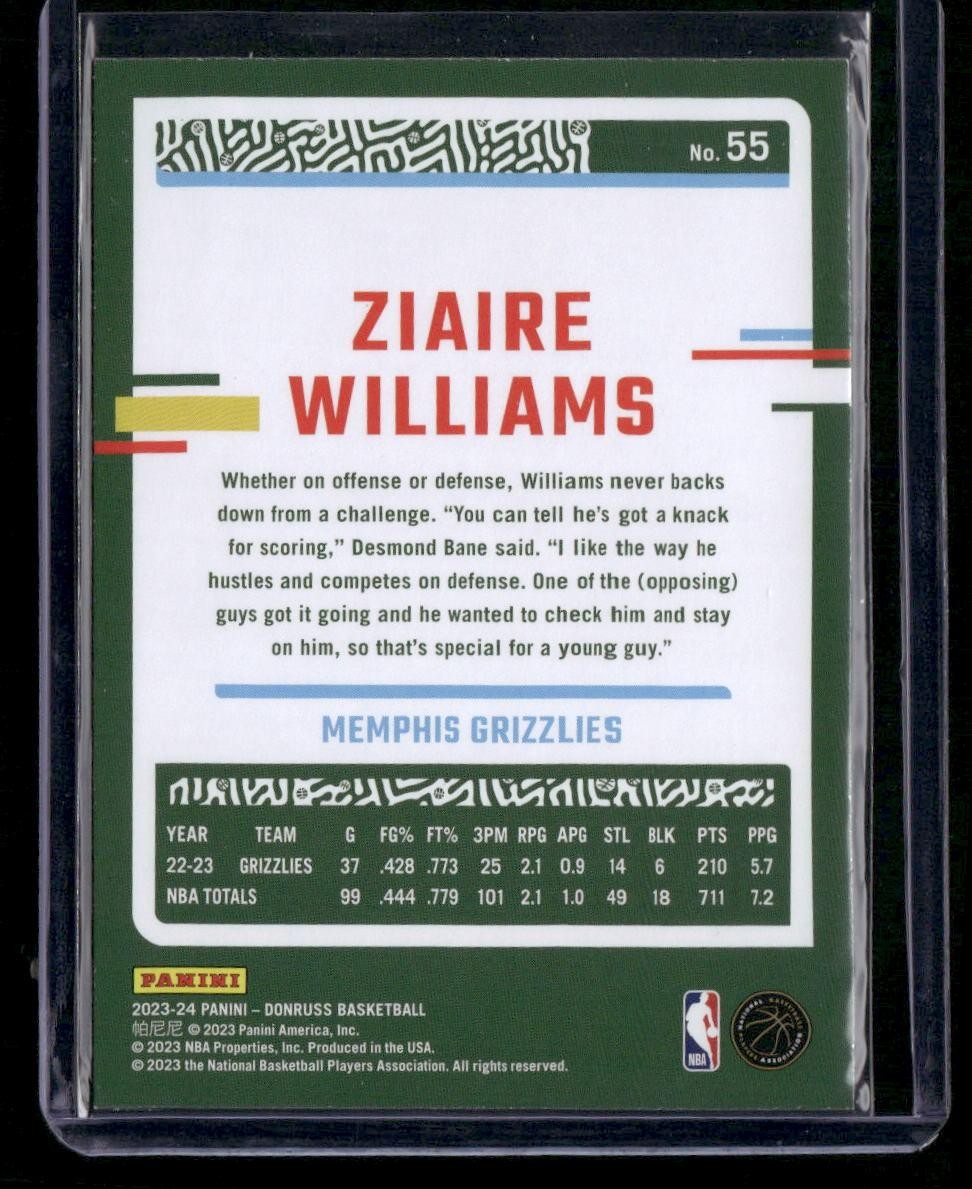 2023-24 Donruss #55 Ziaire Williams