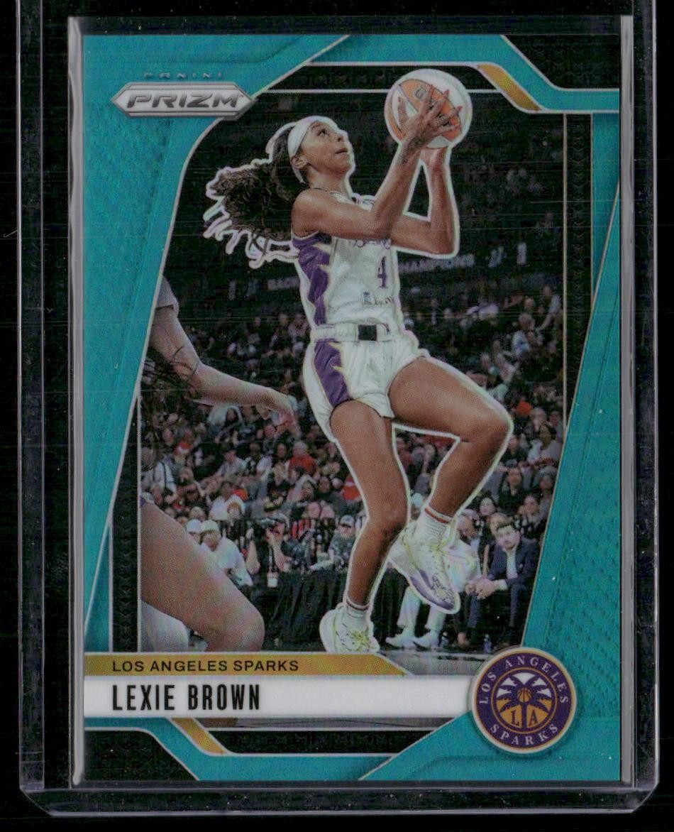 2024 Panini Prizm WNBA #110 Lexie Brown Teal Prizms #/49