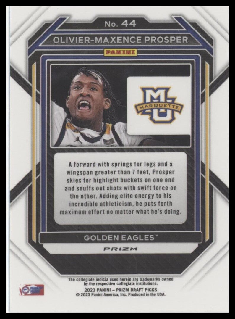 2023 Panini Prizm Draft Picks #44 Olivier-Maxence Prosper Red #/299