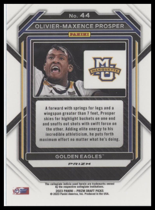 2023 Panini Prizm Draft Picks #44 Olivier-Maxence Prosper Red #/299