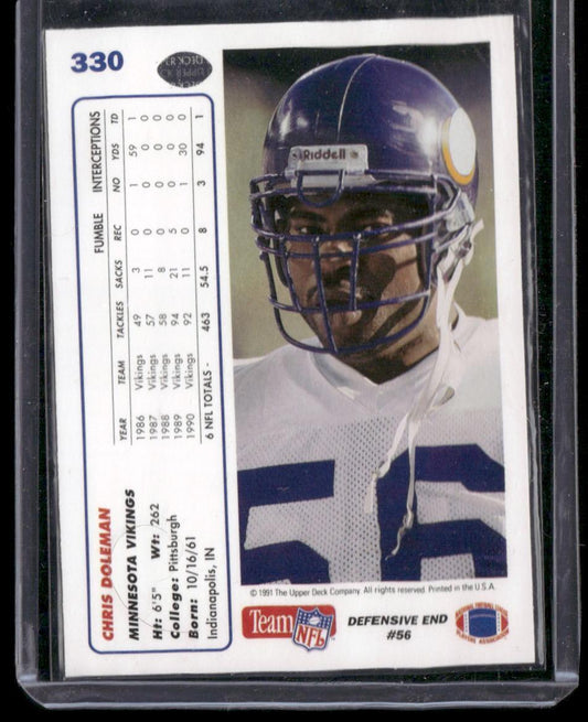 1991 Upper Deck #330 Chris Doleman