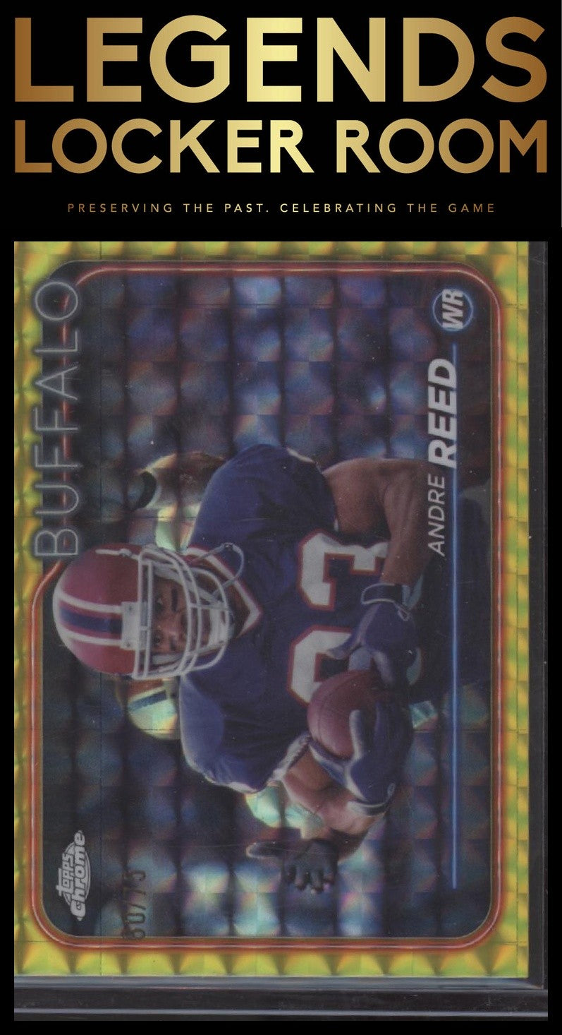 2024 Topps Chrome #11 Andre Reed Yellow Geometric Refractor #/75