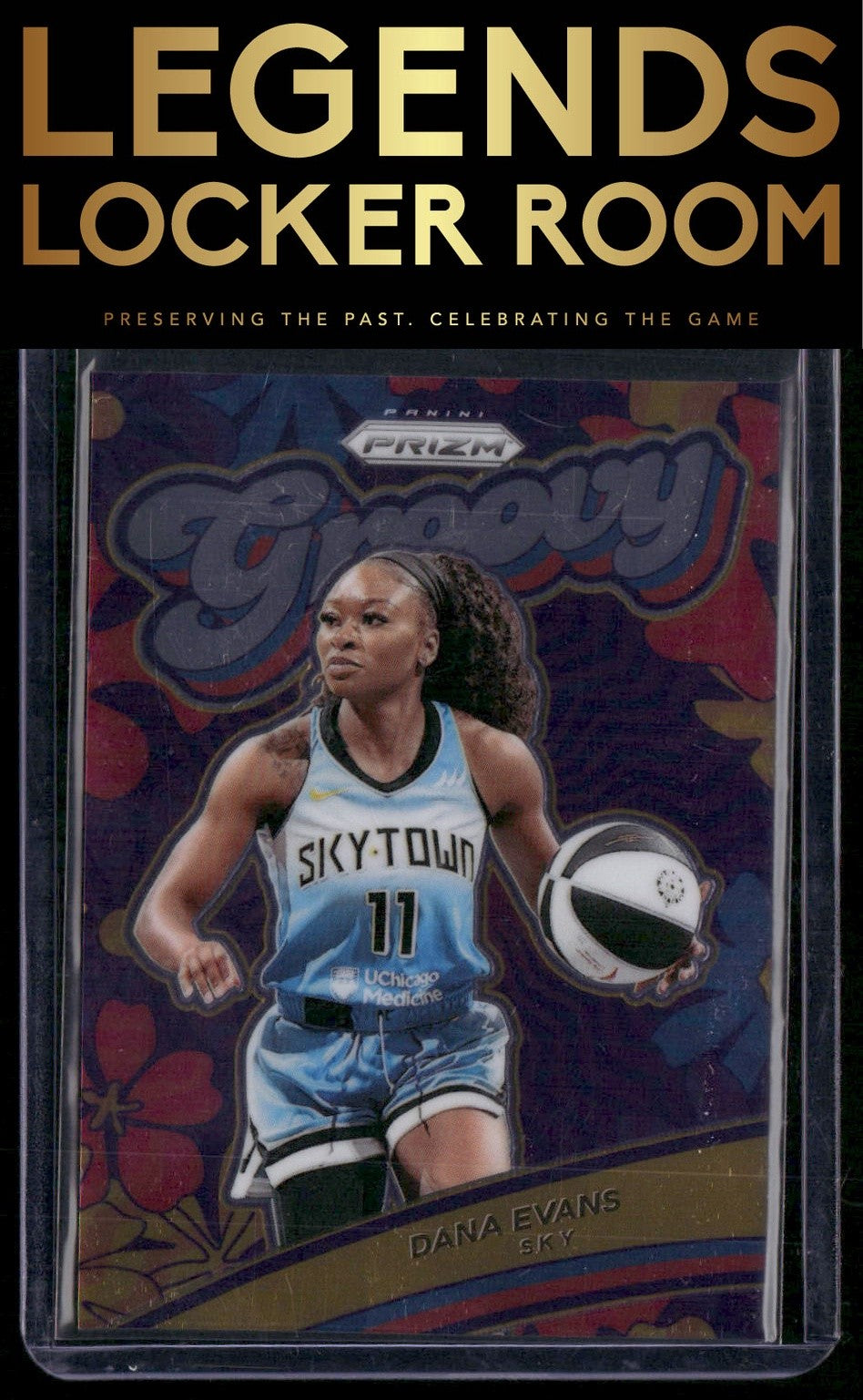 2024 Panini Prizm WNBA #8 Dana Evans Groovy
