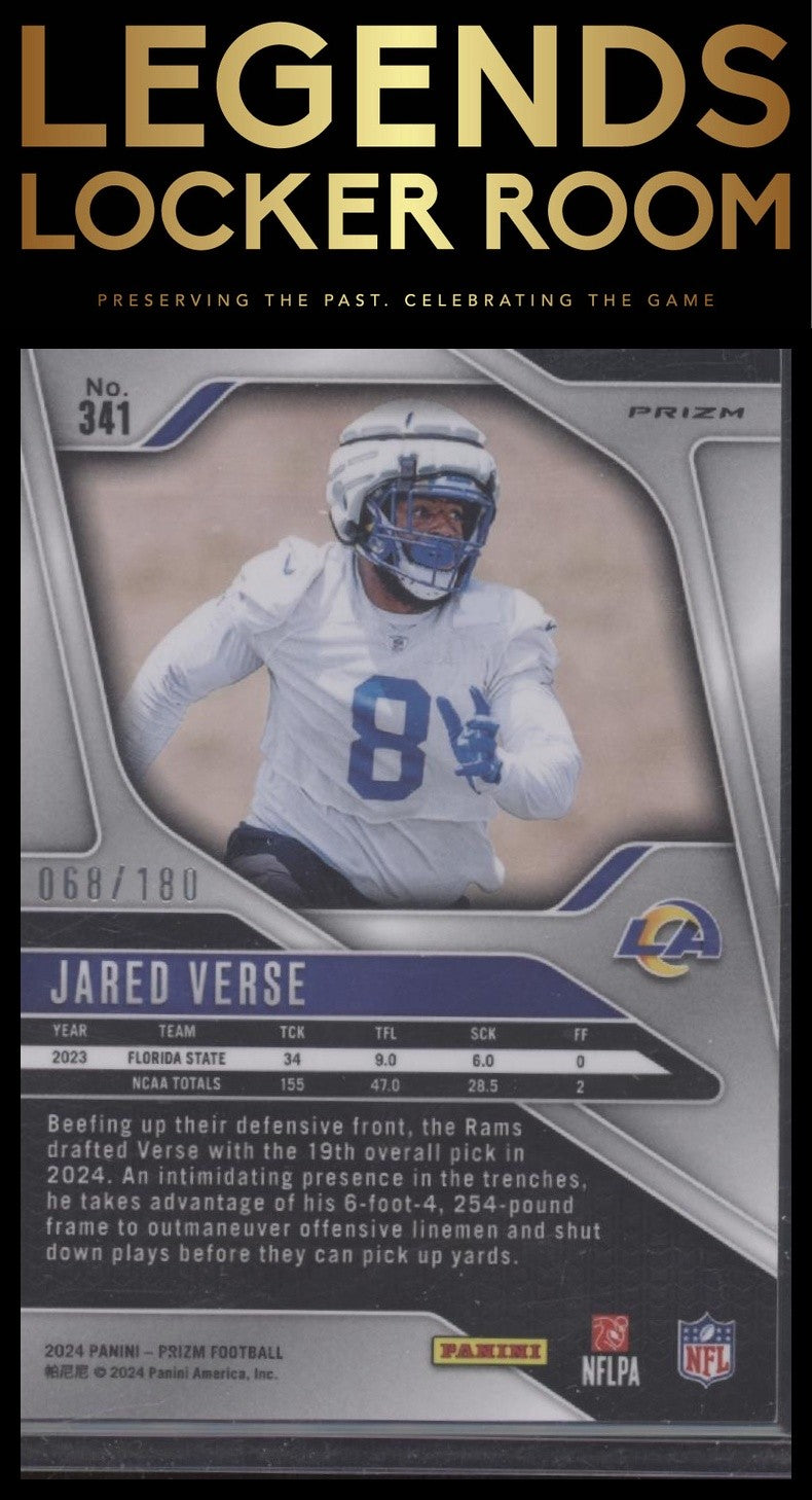 2024 Panini Prizm #341 Jared Verse Hyper #/180