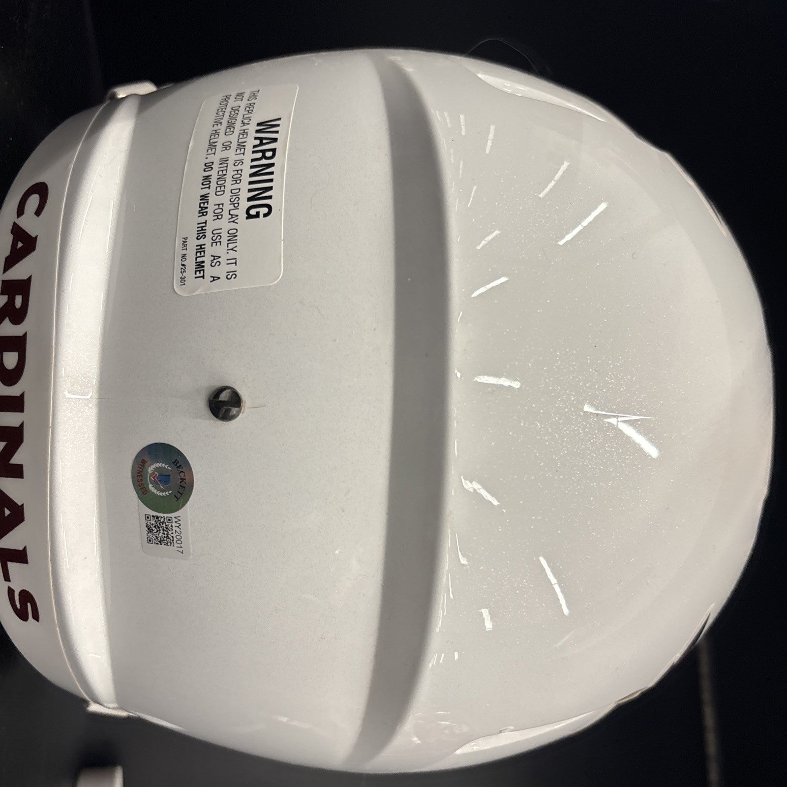 Kurt Warner Arizona Cardinals Autographed Full Size Replica Helmet COA Beckett