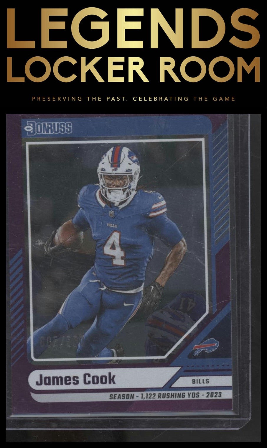 2024 Donruss #105 James Cook Season Stat Line #/500