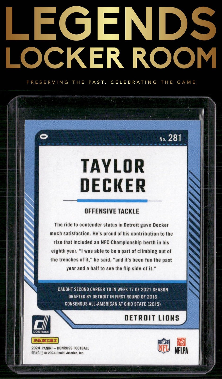 2024 Donruss #281 Taylor Decker