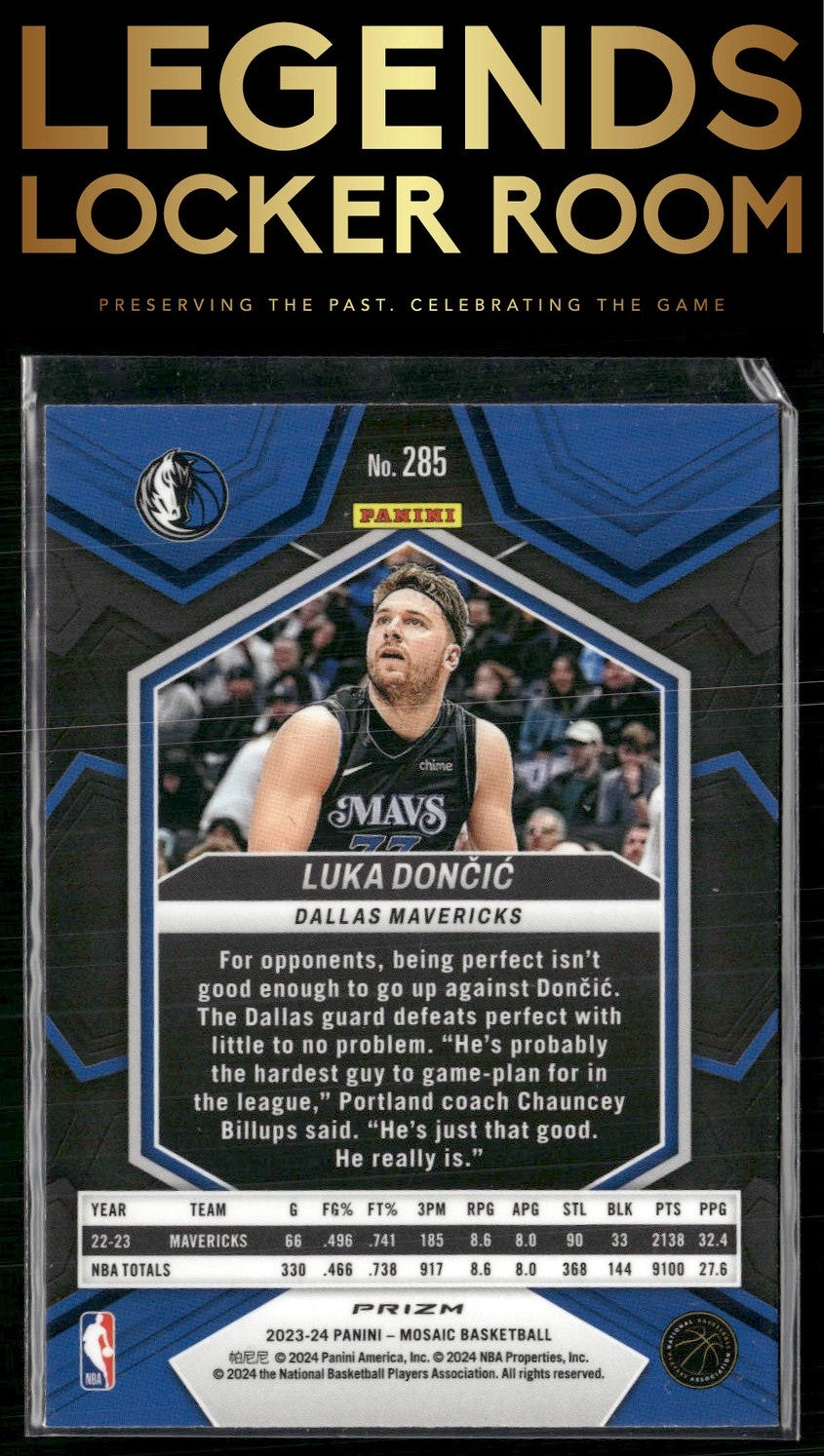 2023-24 Panini Mosaic #285 Luka Doncic Red