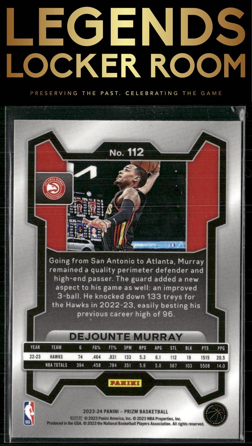 2023-24 Panini Prizm #112 Dejounte Murray
