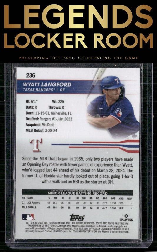 2024 Topps Pristine #236 Wyatt Langford