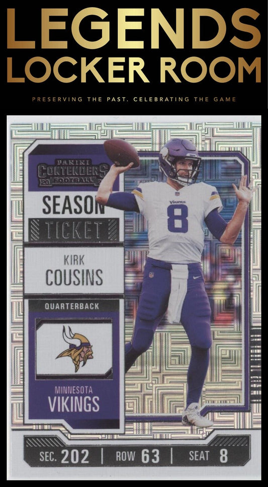2023 Panini Contenders #68 Kirk Cousins Season Ticket Retail