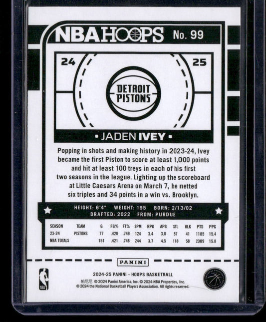 2024-25 Hoops #99 Jaden Ivey