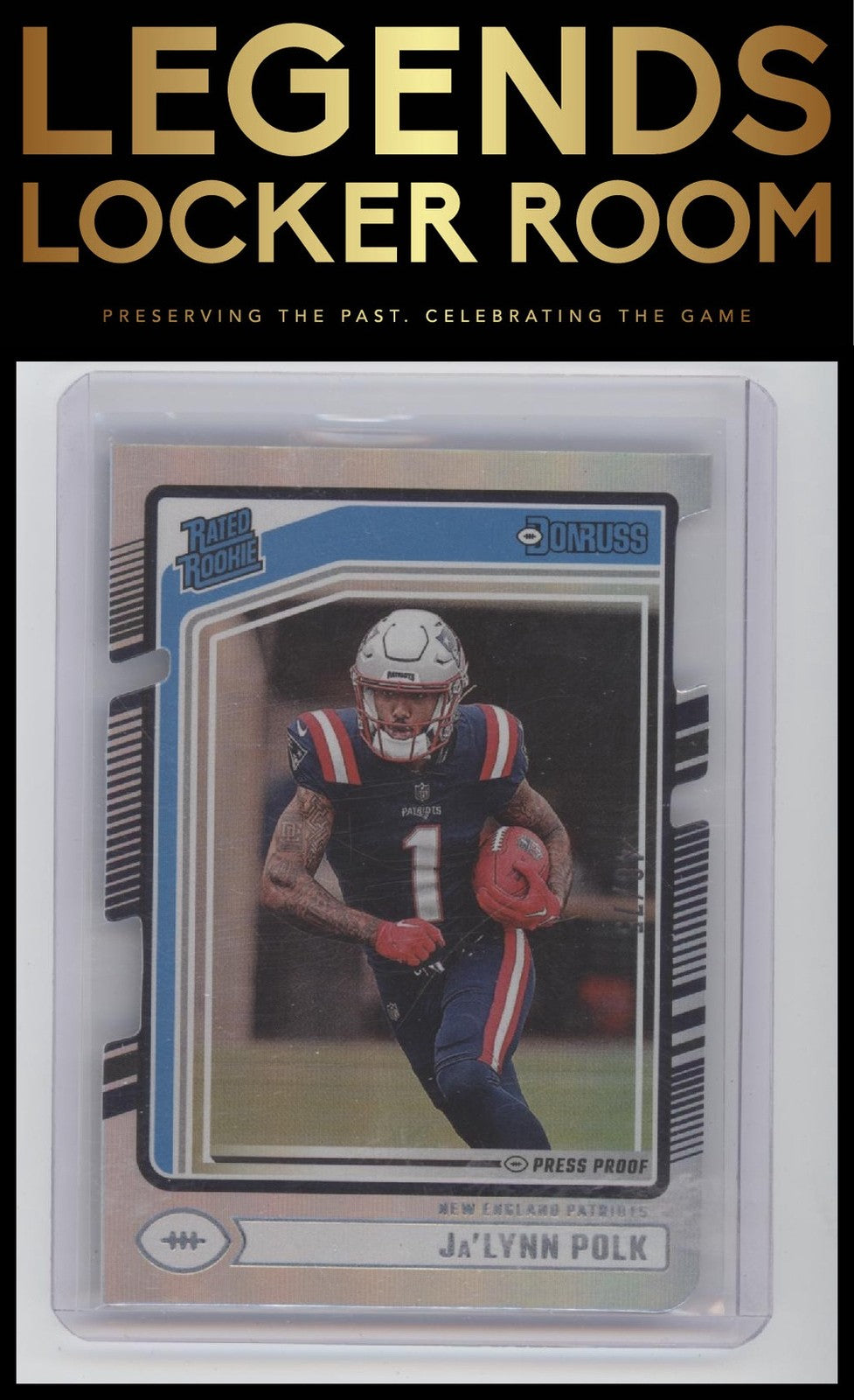 2024 Donruss #373 Ja'Lynn Polk Press Proof Silver Die-Cut #/75