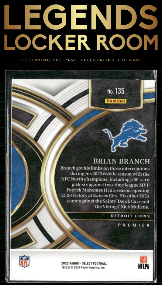2023 Panini Select #135 Brian Branch