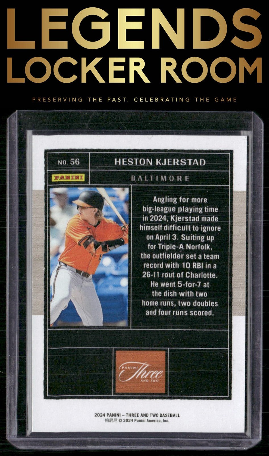 2024 Panini Three and Two #56 Heston Kjerstad Orange #/25
