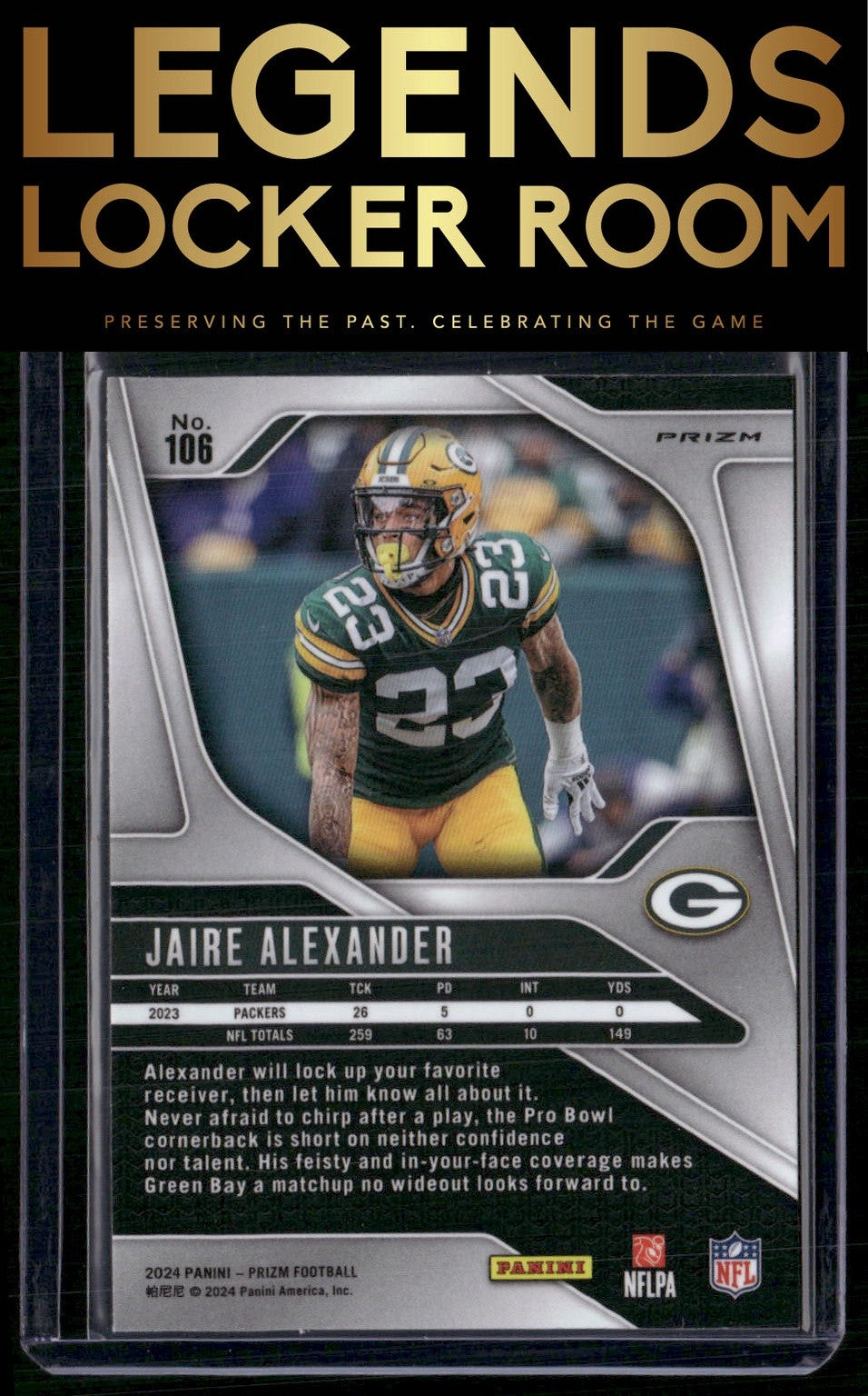 2024 Panini Prizm #106 Jaire Alexander Silver