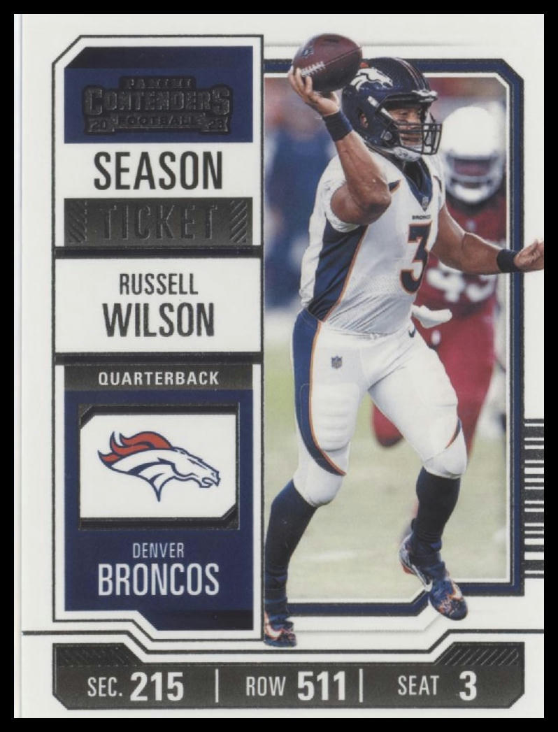 2023 Panini Contenders #32 Russell Wilson Season Ticket Retail