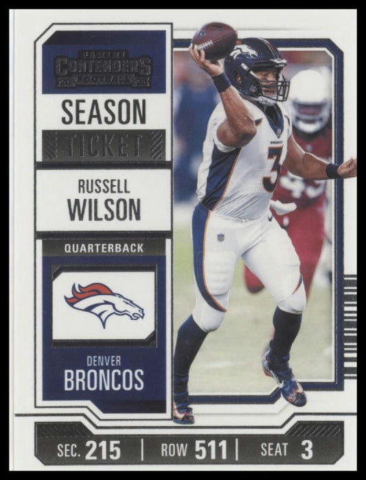 2023 Panini Contenders #32 Russell Wilson Season Ticket Retail