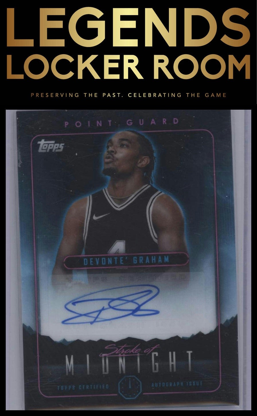 2023-24 Topps Midnight #SMA-DEG Devonte' Graham Stroke of Midnight Autographs