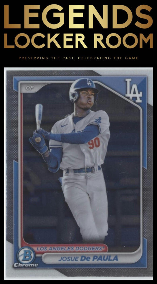 2024 Bowman #BCP-12 Josue De Paula Chrome Prospects Mojo Refractors