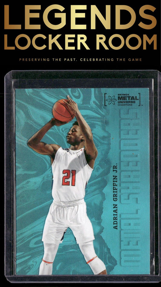 2022 SkyBox Metal Universe Champions #137 Adrian Griffin Jr. Aqua