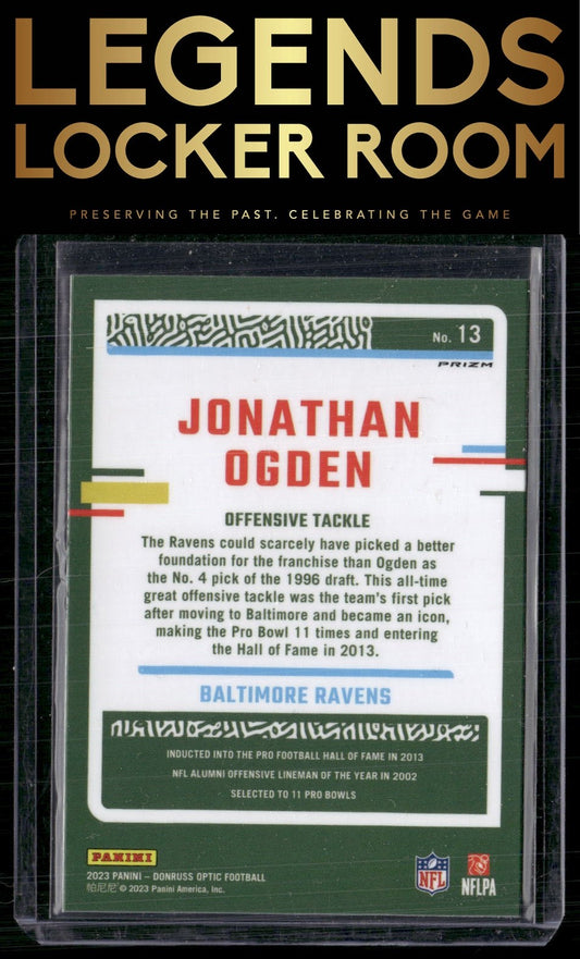 2023 Donruss Optic #13 Jonathan Ogden Stars