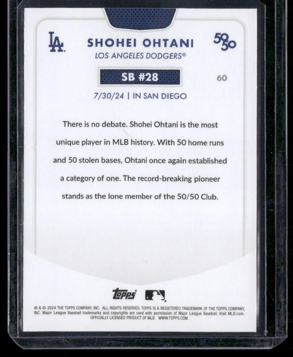 2024 Topps 50/50: Shohei Ohtani SB #28 Shohei Ohtani