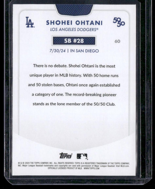 2024 Topps 50/50: Shohei Ohtani SB #28 Shohei Ohtani