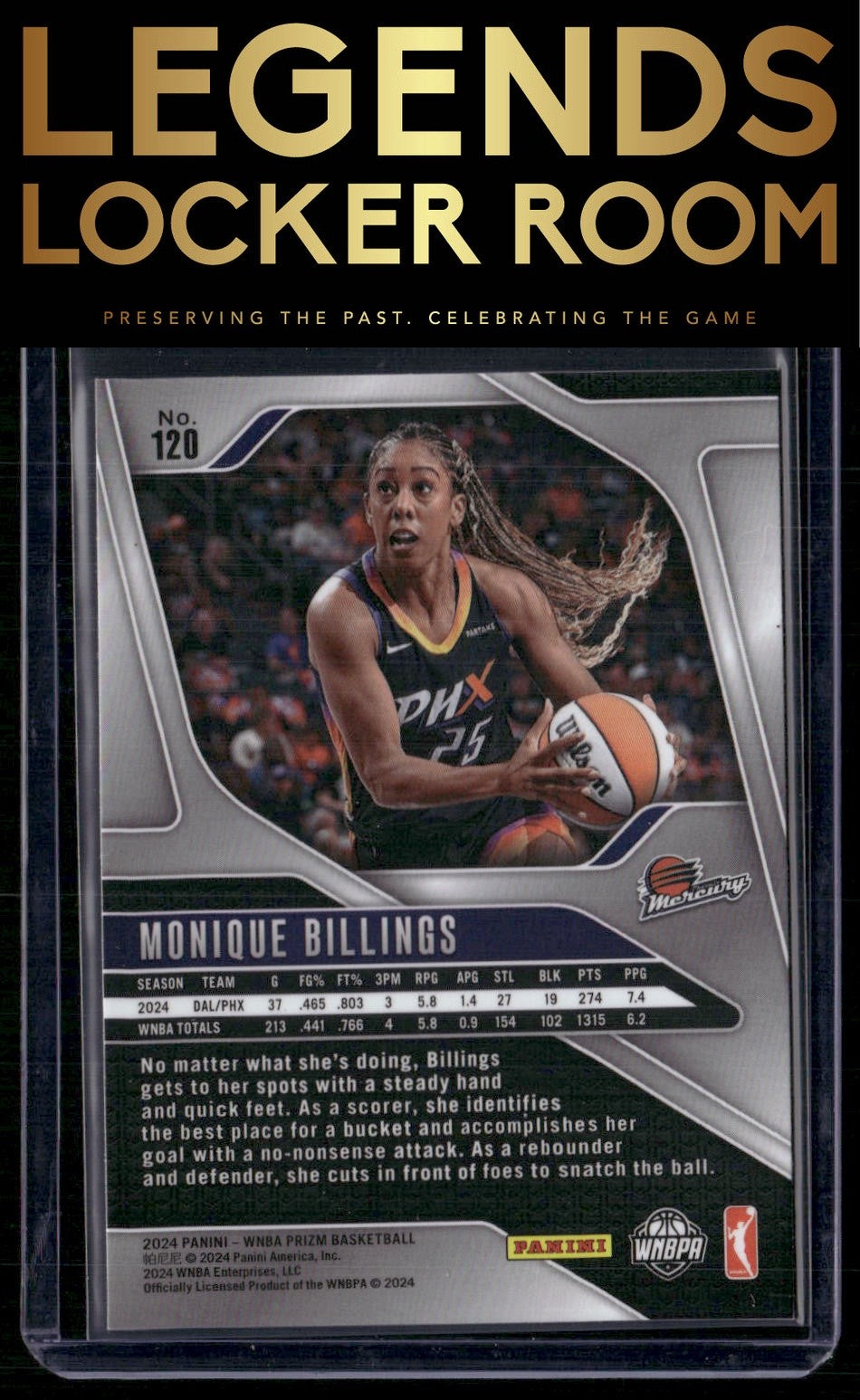 2024 Panini Prizm WNBA #120 Monique Billings