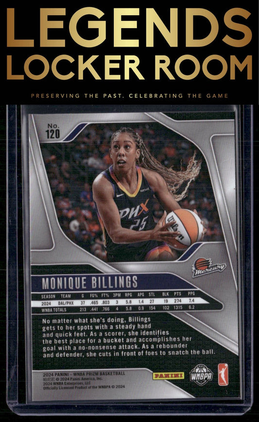 2024 Panini Prizm WNBA #120 Monique Billings