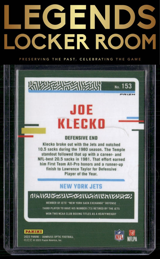 2023 Donruss Optic #153 Joe Klecko Holo