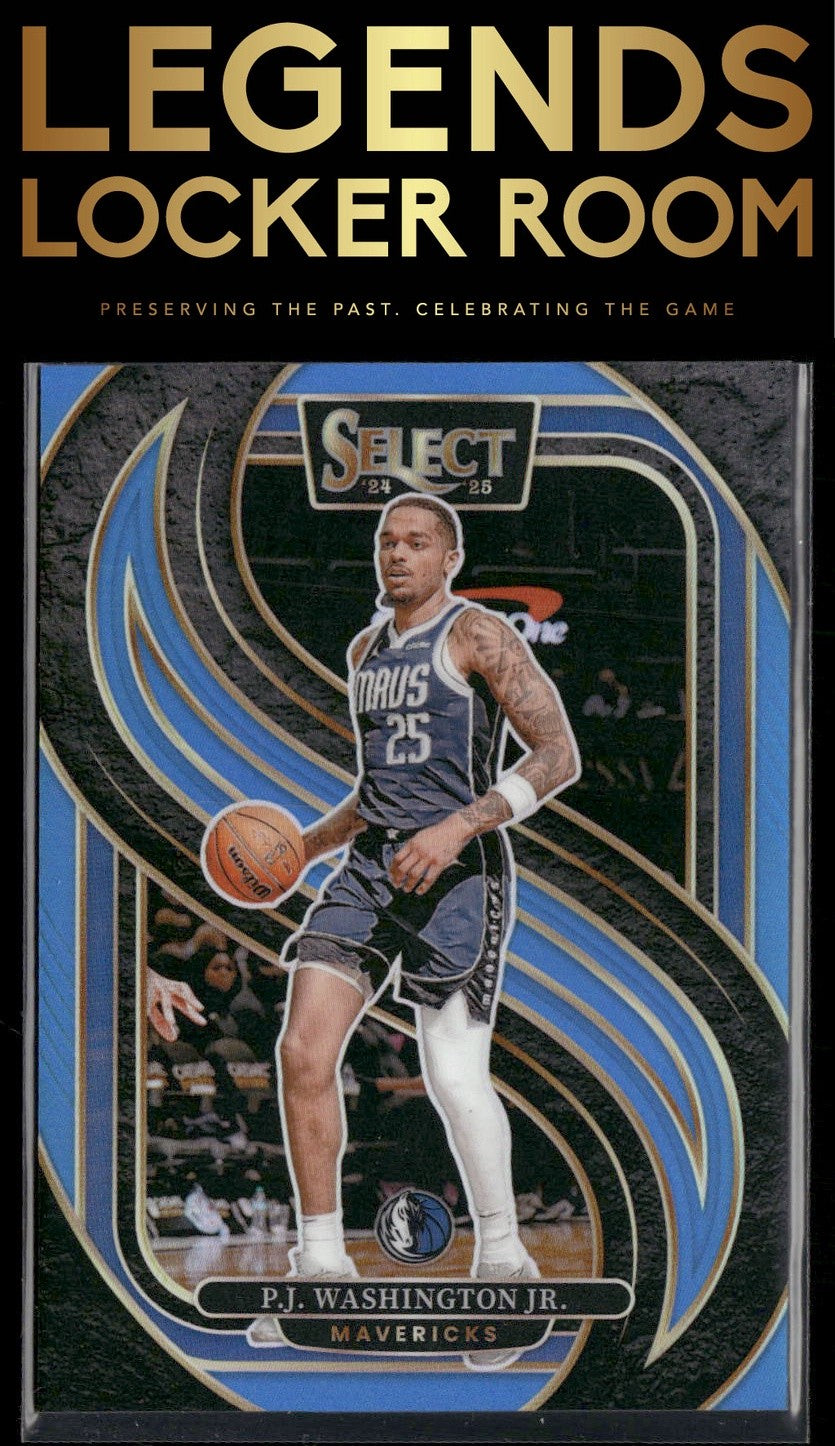 2024-25 Panini Select #154 P.J. Washington Jr. Light Blue Prizm #/299